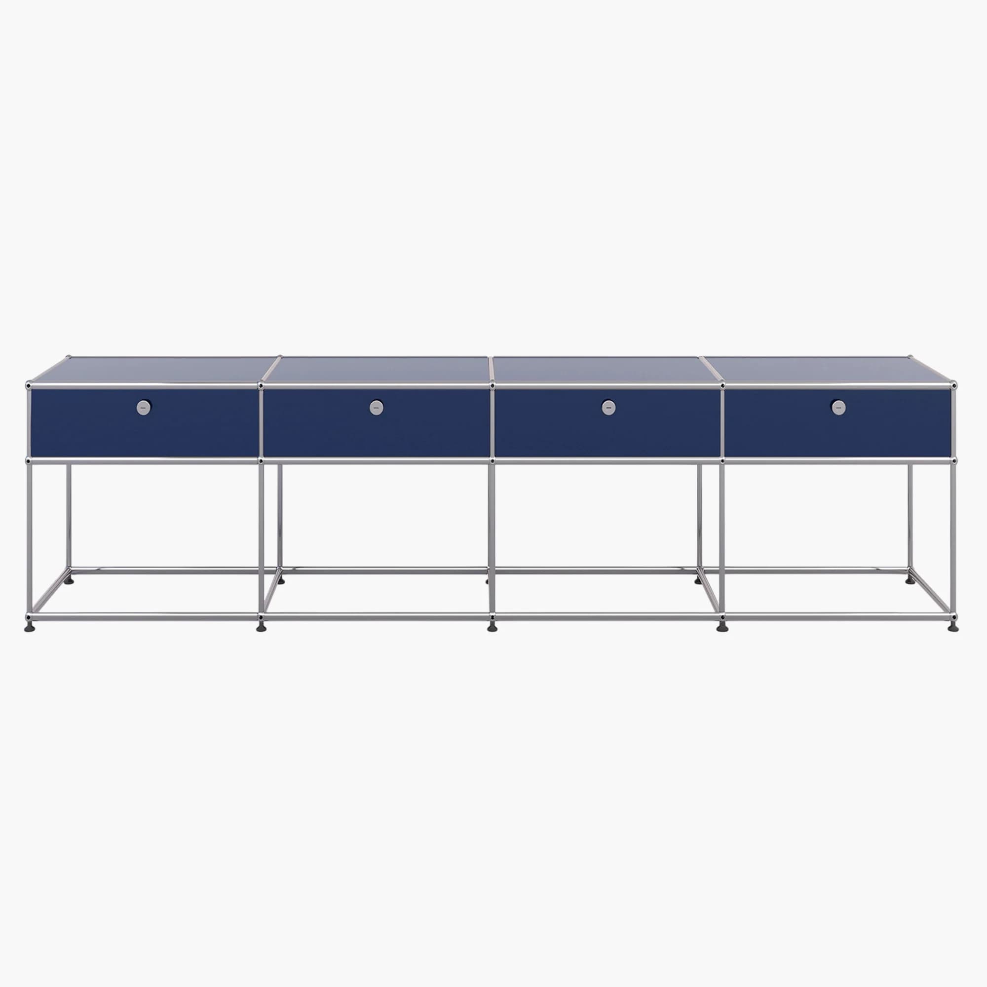 USM Haller H22 Credenza in Steel Blue